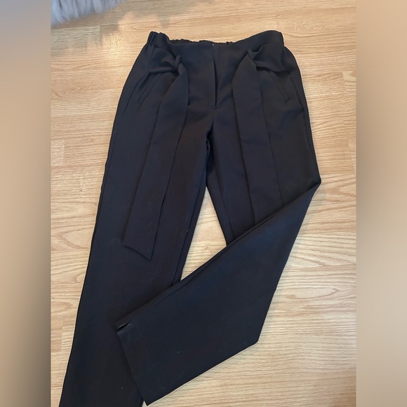 Eclipse Black Tie-Waist Dress Pants - Picture 6 of 8